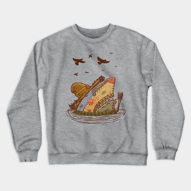 The Scarecrow Shark Crewneck Sweatshirt by nickv47